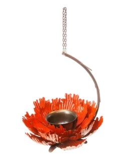 Desert Steel Sunset Peony Bird Feeder -Outdoor Garden Care 8611637 02v