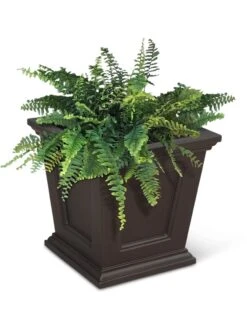 Fairfield Self-Watering Square Planter, 16” X 16” -Outdoor Garden Care 8611695 04V tif