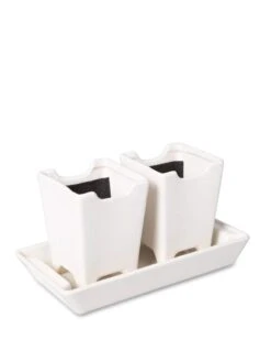 Stoneware Self-Watering Windowsill Planters, Set Of 2 -Outdoor Garden Care 8611890 5658 tif