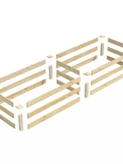 Pine Raised Garden Bed, 2' X 8' -Outdoor Garden Care 8612244 01V jpg