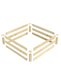 Pine Raised Garden Beds, 4'x4' 16 Pine Raised Garden Beds, 4'x4' -Outdoor Garden Care 8612250 01v