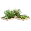 2-Tier Pine Raised Garden Bed, 4'x12' -Outdoor Garden Care 8612257 02v 2 tier pine raised garden bed 4x12 feet