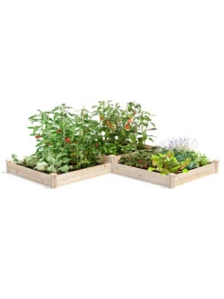 Outdoor Garden Care 28 2-Tier Pine Raised Garden Bed, 4'x12'