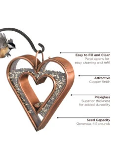 Heart Fly-Thru™ Bird Feeder -Outdoor Garden Care 8612272 03v