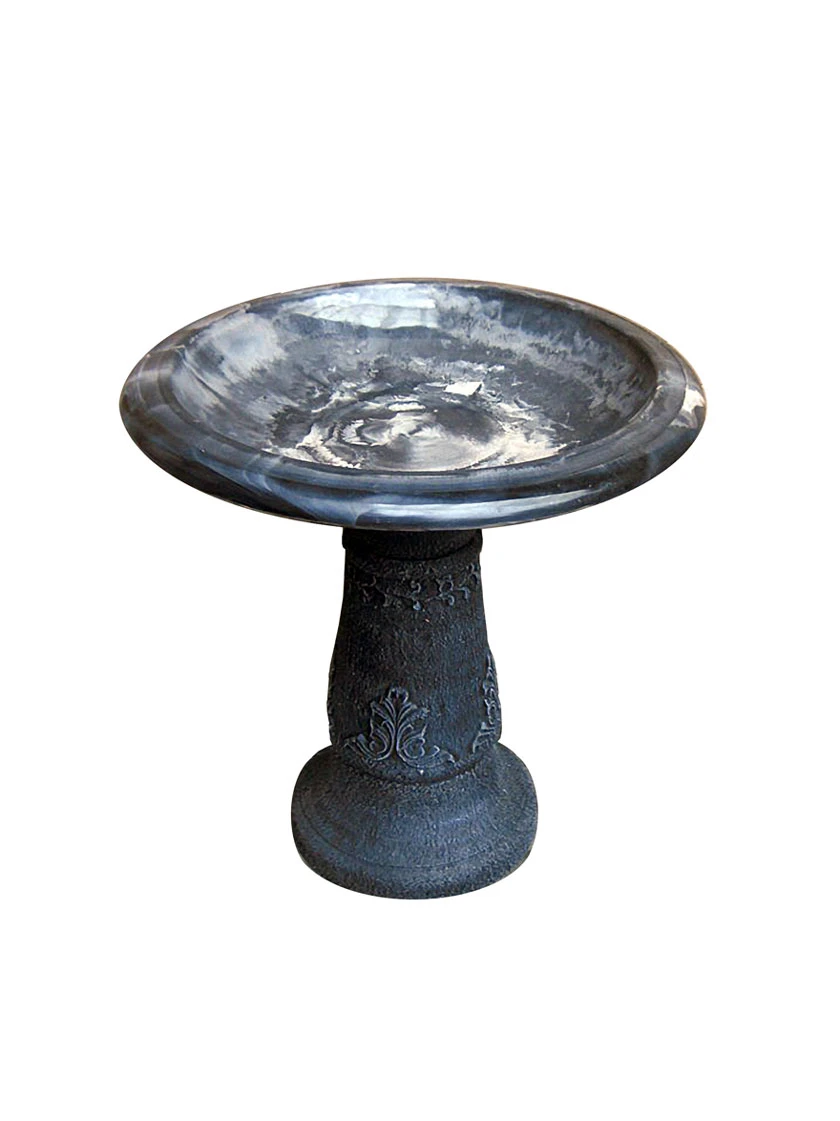 Exaco Enduro Clay Florentine Birdbath 4 Exaco Enduro Clay Florentine Birdbath - Image 2
