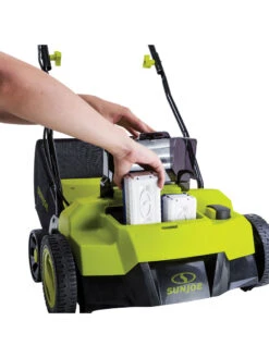 Sun Joe® 48V ION+ Cordless 15-Inch 5-Position Walk-Behind Lawn Dethatcher -Outdoor Garden Care 8612541 10v