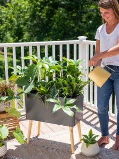 Ava Self-Watering Rectangular Planter -Outdoor Garden Care 8612691 0011 1