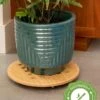 Bamboo Plant Caddy Round, 15.75" -Outdoor Garden Care 8612716 14