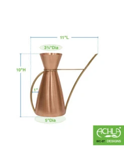 Achla Designs Copper Watering Carafe -Outdoor Garden Care 8612920 02v