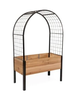 2’ X 4’ Arch Trellis For Planter Boxes -Outdoor Garden Care 8612976 0006