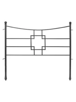 Achla Designs Square-on-Squares Fence Sections, Set Of 4 -Outdoor Garden Care 8612992 04v