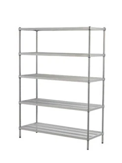 MeshWorks © 5 Tier Plant Shelving -Outdoor Garden Care 8613014 10v meshworks 5 tier plant shelf silver