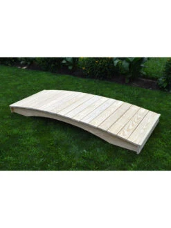 Plank Garden Bridge Unfinished 3' X 12' -Outdoor Garden Care 8613097 02v