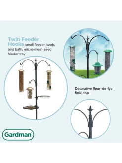 Gardman® Antique Finish Bird Feeding Station 14 Gardman® Antique Finish Bird Feeding Station -Outdoor Garden Care 8613186 05v