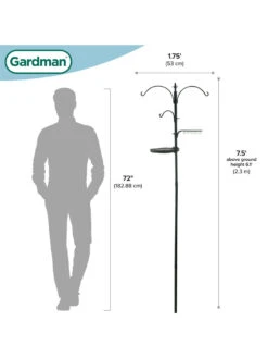 Gardman® Antique Finish Bird Feeding Station 15 Gardman® Antique Finish Bird Feeding Station -Outdoor Garden Care 8613186 07v