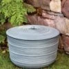Ribbed Hose Pot With Lid -Outdoor Garden Care 8613332 0025 ribbed hose pot with lid