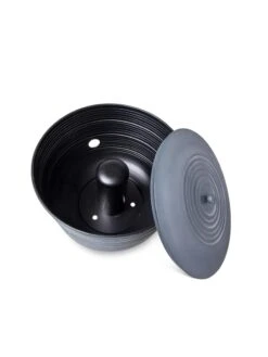 Ribbed Hose Pot With Lid 12 Ribbed Hose Pot With Lid -Outdoor Garden Care 8613332 5808