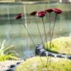 Red Poppy Sways, Set Of 5 -Outdoor Garden Care 8613343 2 red poppy sways set of 5