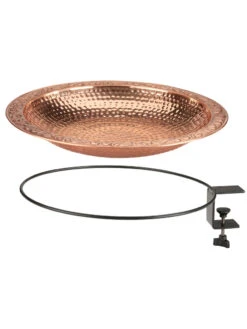 Pure Copper Bird Bath Deck Mount 13 Pure Copper Bird Bath Deck Mount -Outdoor Garden Care 8613382 03v