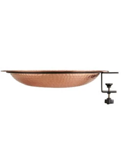 Pure Copper Bird Bath Deck Mount 12 Pure Copper Bird Bath Deck Mount -Outdoor Garden Care 8613382 04v