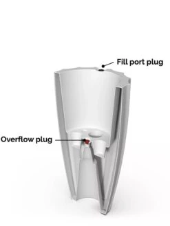 Sedona Tall Planter, 28" Height -Outdoor Garden Care 8613525 08V