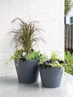 Self-Watering FiberStone Planters -Outdoor Garden Care 8613677 8639