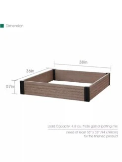 Essential Raised Garden Bed -Outdoor Garden Care 8614253 03V 3 4