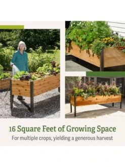 Elevated Planter Box, 2' X 8' -Outdoor Garden Care B00EOW8FHU raisedbed feature 2