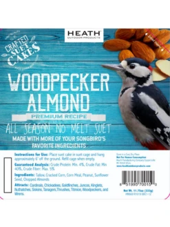 Woodpecker Almond Suet, 11.75 OZ, 12 Pack -Outdoor Garden Care webimage 8613691 03V